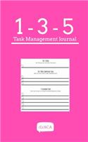 135 Task Management Journal - Pink Cover