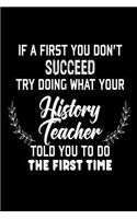 If At First You Don't Succeed... Try Doing What Your History Teacher Told You To