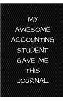 My Awesome Accounting Student Gave Me This Journal