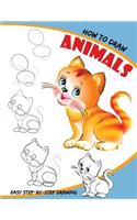 How to Draw Animals: Draw 50 Animals Step by Step: For Kids and Adults