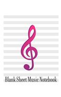 Blank Sheet Music Notebook
