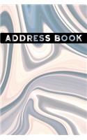 Marble Pattern Address Book: Alphabetical. Addresses, Numbers, Emails, Birthdays. Over 400 Slots for Important Contacts. 110 Pages, 6x9 Inches (15.24 X 22.86 CM)