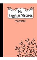 My Favorites Recipes: Notebook