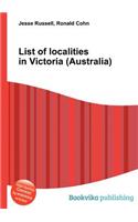 List of Localities in Victoria (Australia)