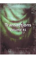 Transactions Volume 41