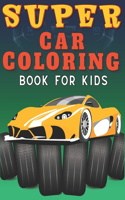 Supercar Coloring Book for Kids