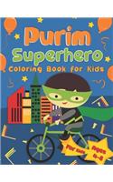 Purim Superhero Coloring Book for Kids