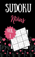 Sudoku Niñas: Vol. 1 100 páginas Nivel fácil Soluciones incluidas