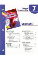 Holt Science Spectrum Physical Science Chapter 7 Resource File: Solutions