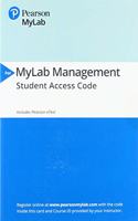 Mylab Management with Pearson Etext -- Access Card -- For Developing Management Skills