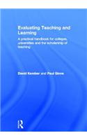 Evaluating Teaching and Learning: A practical handbook for colleges, universities and the scholarship of teaching