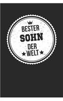 Bester Sohn Der Welt: A5 Punktiertes - Notebook - Notizbuch - Taschenbuch - Journal - Tagebuch - Ein lustiges Geschenk für die Besten Männer Der Welt