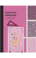 Graph Paper Composition: Grid Paper Notebook, Squared Graphing Paper * Blank Quad Ruled * Large (8.5 x 11) * Rose Pink
