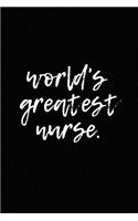 world's greatest nurse.