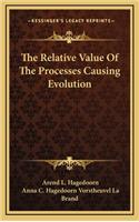 The Relative Value of the Processes Causing Evolution