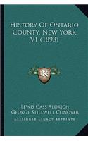 History Of Ontario County, New York V1 (1893)