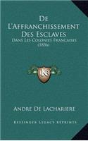 De L'Affranchissement Des Esclaves