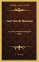 Cours Criminelles Musulmanes