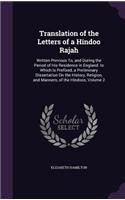 Translation of the Letters of a Hindoo Rajah