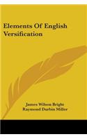 Elements Of English Versification