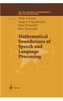 Mathematical Foundations of Speech and Language Processing