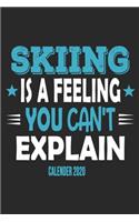 Skiing Is A Feeling You Can't Explain Calender 2020