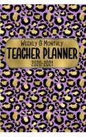 Teacher Planner Weekly & Monthly 2020 - 2021