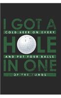 Funny Golfing Notebook - Player Journal Planner: Hobby Golfer Club Organizer For Men Women Blank With Border