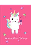 unicorn for 1 year old girl notebook