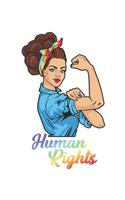 Human Rights Rainbow: College Ruled Human Rights Rainbow / Journal Gift - Large ( 6 x 9 inches ) - 120 Pages -- Softcover