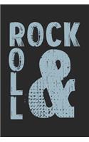 Rock & Roll: Notebook A5 Size, 6x9 inches, 120 lined Pages, Rock 'N' Roll Music Guitar Metal Hard Rock Vintage