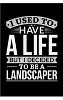 I Used To Have A Life But I Decided To Be A Landscaper: Personal Planner 24 month 100 page 6 x 9 Dated Calendar Notebook For 2020-2021 Academic Year