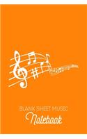 Blank Sheet Music Notebook