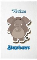 Vivian Elephant A5 Lined Notebook 110 Pages