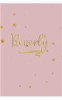 Beverly: Personalized Journal to Write In - Rose Gold Line Journal