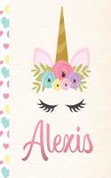 Alexis: 2020. Personalized Weekly Unicorn Planner For Girls. 8.5x11 Week Per Page 2020 Planner/Diary With Pink Name