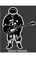 Guitarist Notebook: Astronomer Gifts for Guitarist. Guitarist Gifts for Men Women. 8.5 x 11 size 120 Lined Pages Guitarist Notebook Journal.