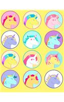 Unicorn Sticker Album For Girls