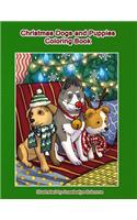 Christmas Dogs and Puppies Coloring Book