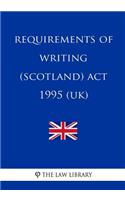 Requirements of Writing (Scotland) Act 1995