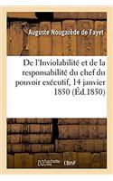 de l'Inviolabilité Et de la Responsabilité Du Chef Du Pouvoir Exécutif