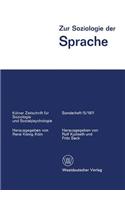 Zur Soziologie Der Sprache