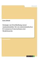 Strategie zur Erschließung neuer Auslandsmärkte für ein mittelständisches E-Commerce-Unternehmen der Modebranche