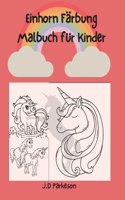 Einhorn Färbung Malbuch für Kinder