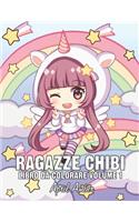 Ragazze Chibi Libro da Colorare Volume 1: Per Bambini, con Simpatici Personaggi Kawaii Adorabili In Divertenti Anime Fantasy, Scene Manga