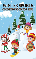 Winter Sports Coloring Book For Kids