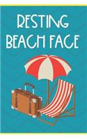 Resting Beach Face: Nautical Ocean Beach Note Book and Journal with Beautiful Art Cover. Perfect for Writing, Deep Thoughts, Creative Thinking, Work Planning, Business 