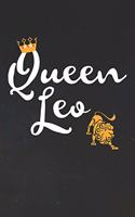 Leo Notebook 'Queen Leo' - Zodiac Diary - Horoscope Journal - Leo Gifts for Her