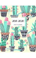 2019 2020 15 Months Cactus Cacti Daily Planner: Academic Hourly Organizer In 15 Minute Interval; Appointment Calendar With Address Book, Password Log & Note Section; Monthly & Weekly Goals Journal