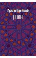 Papaya and Grape Geometry JOURNAL: 6x9 Inch Lined Geometrical Islamic Art Journal/Notebook - Ramadan, Eid, Hajj, Umrah